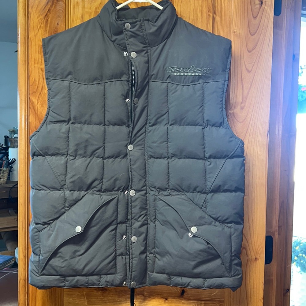 Cowboy hardware puffer vest XL